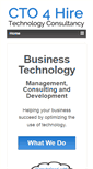 Mobile Screenshot of cto4hire.com