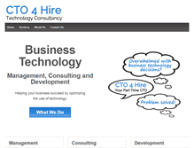 Tablet Screenshot of cto4hire.com